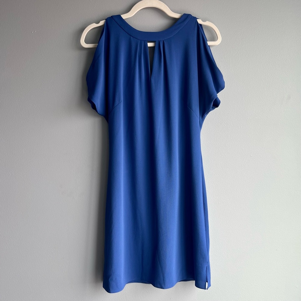 Blue White House Black Market Dress
